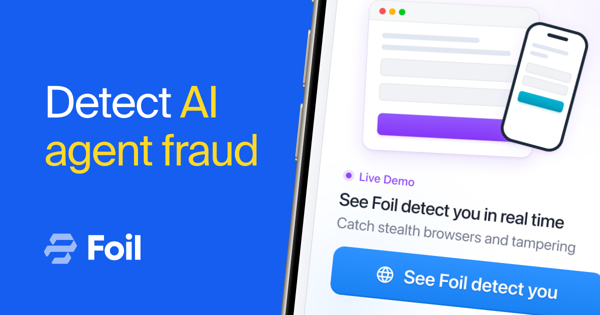 Bot detection in 2026 · Foil